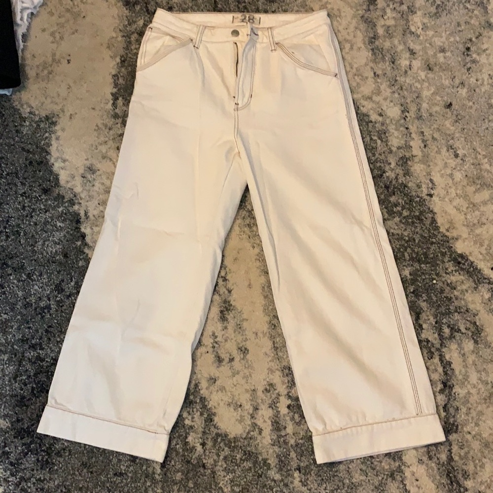 Free People Wide Leg Painter Pants